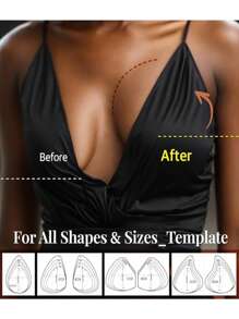 SHEIN 10 件水滴形一次性乳贴，简约实用，多功能