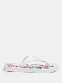 Grefit 女士时尚黑色人字拖 - 紅白色 - 查看 2