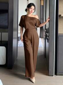 DAZY 新款复古奢华高端女式连体裤，优雅礼服