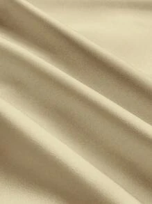 Franclia Summer Casual Vintage Style Sleeveless Round Neck Cinched Waist Dress, Elegant Prints Design - Khaki - View 6