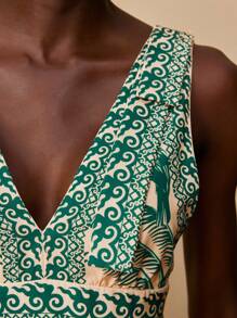 Travachic Trvlchic 女式短款休闲连衣裙，适合夏季，度假风格，编织图案印花，女士休闲夏季度假装，波西米亚海滩度假装，波西米亚风，节日装，女士沙滩装，女士夏季装，毕业装，女士生日装，海滩必需品，女士机场装，7 月 4 日女士装，俱乐部装，女士乡村装，茶会礼服，生日礼服，夏季太阳裙，女士夏季礼服，欧洲夏季，波西米亚风女装