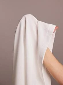 SHEIN Forever 21 夏季女士浪漫/舞会/正式/生日/90 年代服装/商务休闲女士/优雅/西部服装/外出/时尚/休闲/Y2K 服装/俱乐部/办公室/鸡尾酒会/复古/紧身/狂欢服装节日/有趣/优雅/老钱/街头服饰/度假服装/乡村音乐会服装/工作服/端庄/春假/单身女郎服装/音乐会/坏人/基本款/毕业/ A 字形/露背/露肩/露背/白色迷你连衣裙 - 白色 - 查看 7