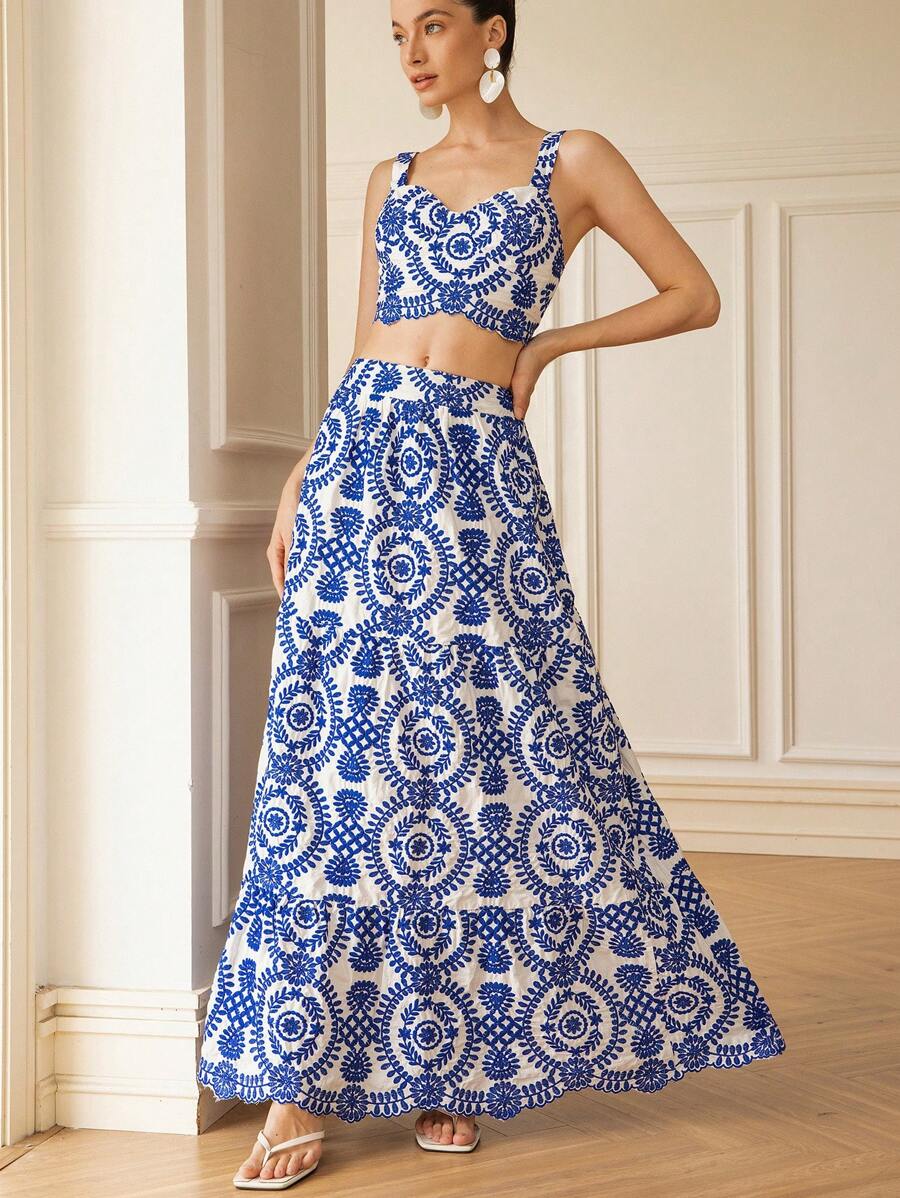 GENKIRA Women Two Pieces Outfits For Daily Wear - Blue - View 1