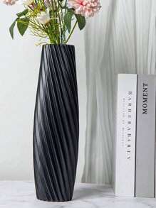 1pc European Style Hydroponic Vase With Creative Decorative Design, Plastic Flower Vase Gifts Birthday Graduation - Multicolor - View 3