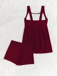 Swim Lushoire Gonna da spiaggia rossa per donna