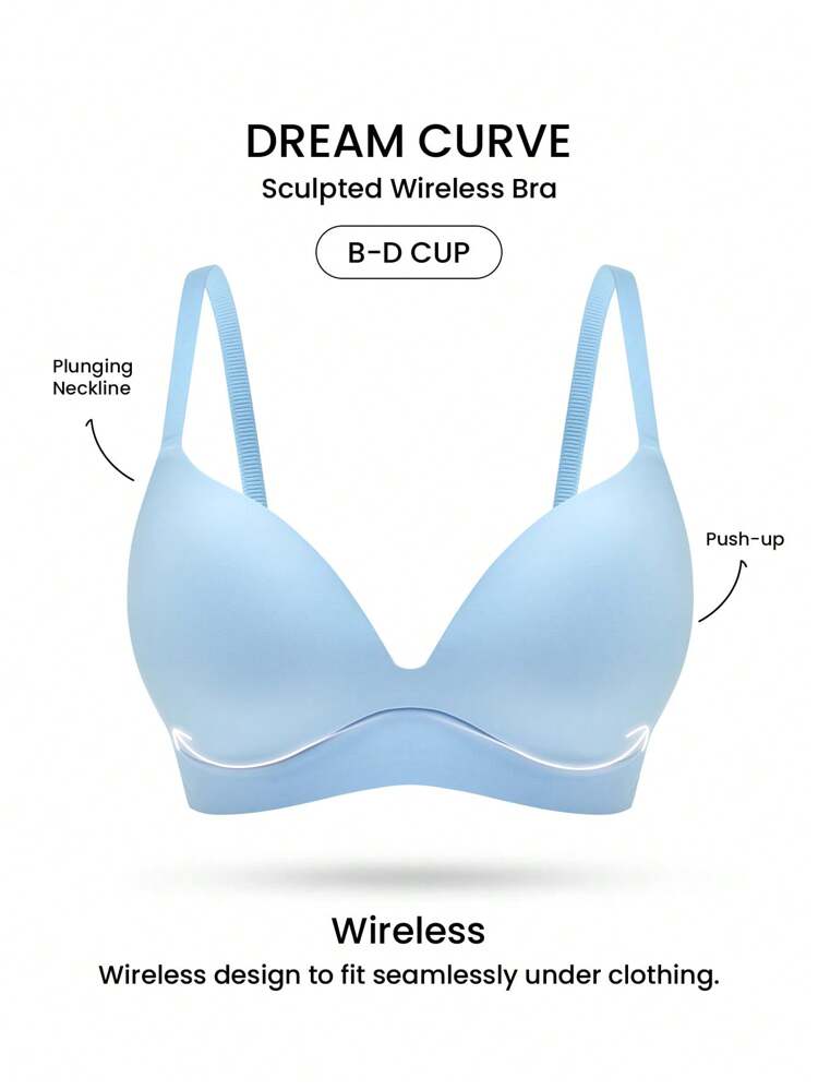 Wireless Push Up T-Shirt Bra