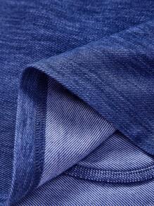 SHEIN BASICS Lässig einfarbige gestrickte enge Große Größen athletische Shorts