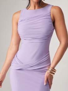 Silquee Women's Sexy Backless High Slit Dress For Summer