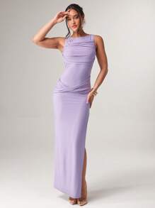 Silquee Women's Sexy Backless High Slit Dress For Summer