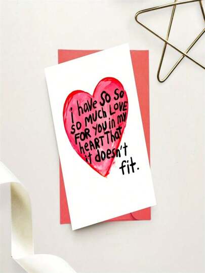 1 بطاقة تهنئة فريدة بعبارة أحبك كثيرًا - مع ظرف مبتهج، إلى عروسة شرفي في يوم زفافي، إلى كبيرة شرفات حفل زفافي