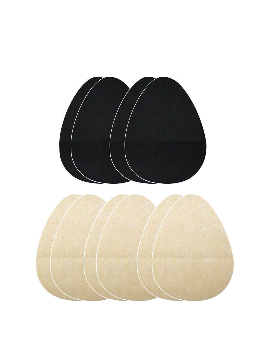 SHEIN 10 件水滴形一次性乳贴，简约实用，多功能