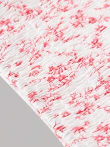 Girlism 少女花卉印花休闲褶饰泡泡袖衬衫 - 紅木色 - 查看 7