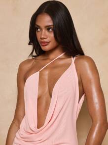SHEIN BAE Abito smanicato in tinta unita, di stile elegante per l'estate