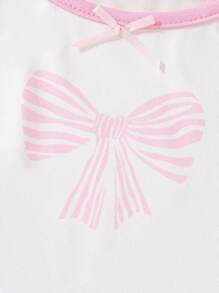 SHEIN 3pcs Girls Children Simple Fashion Pink/White/Light Gray Combination Camisole Underwear - Pink - View 4