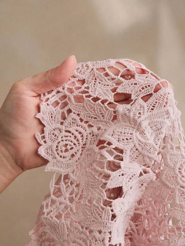 Women's Elegant Blue Lace Trim Fashionable Classic Knee-Length Short Sleeve Casual Dress, Suitable For Spring, Summer, Festivals, Holidays