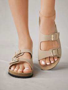 Solecia Women's Casual Versatile Flat Sandals, Summer