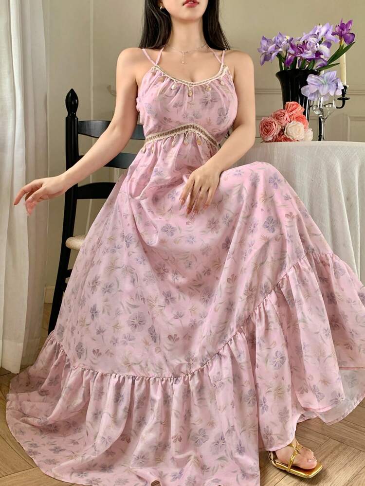 New Summer Women's Floral Print Elegant Long Dress Cruise Outfit For Women Boho