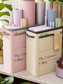 1pc Collapsible Household Sports Gear Storage Basket, Yoga Mat Storage Box - Multicolor - View 7