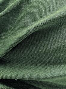 Swim Chiccia 2pcs Women Summer Vacation Outfits, Gold Round Accessory Sleeveless Top And Thong Bikini Beach Swimwear Set Green Olive Green Holiday - Army Green - View 4