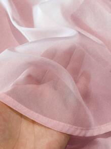 Franclia 大码女式优雅缎面蝴蝶结衬衫 - 粉色 - 查看 6