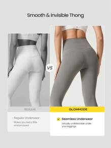 GLOWMODE 2 paquets de culottes-tanga sans couture, respirantes et légères, évacuant la transpiration, à taille basse, pour un port quotidien et les séances d'entraînement