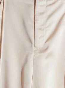 EMERY ROSE Summer New European High-Quality White Straight & Wide-Leg Casual Pants, Dignified And Slimming Fall Cloth For Women - Apricot - View 5