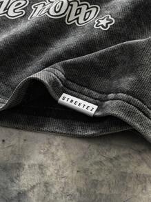 AXEPEAK Set de 2 piezas de camiseta de tirantes y pantalones cortos con estampado gráfico y lavado de nieve para hombre, disponible en múltiples tallas, estilo urbano - Multicolor - Ver 3