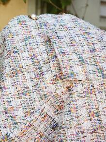 Amorya Faux Pearl Edged Elegant Sleeveless Party Blouse For Women