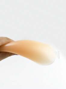 SHEIN 1 对牛油果形硅胶乳贴/乳贴，适合夏季穿着连衣裙、婚纱 - 棕色 - 查看 7