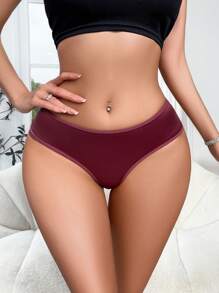 Snug Zone 3 peças/Conjunto Calcinhas de Renda Sexy Mulheres, Corte Triangular, Calcinha Tipo Maiô Bikini - Multicolorido - Visão 5