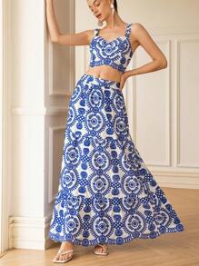 GENKIRA Women Two Pieces Outfits For Daily Wear - Blue - View 4
