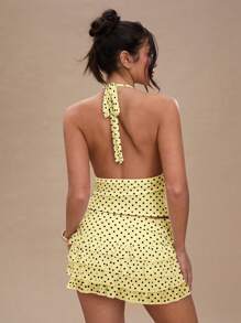 SHEIN BAE 女士波尔卡圆点裙，夏季时尚