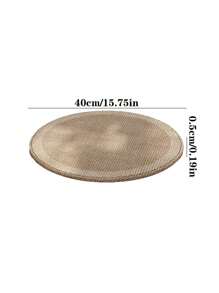 Cirelle 1个冰沙清凉圆形坐垫，透气耐热夏季清凉坐垫，居家客厅餐厅装饰舒适坐垫，夏季必备清凉坐垫，新年、圣诞节、拉玛餐桌装饰，夏季家居装饰，清爽春夏装饰，客厅用品，卧室用品，办公室/书房用品，民宿装饰，高档餐厅用品 - 櫸木 - 查看 4