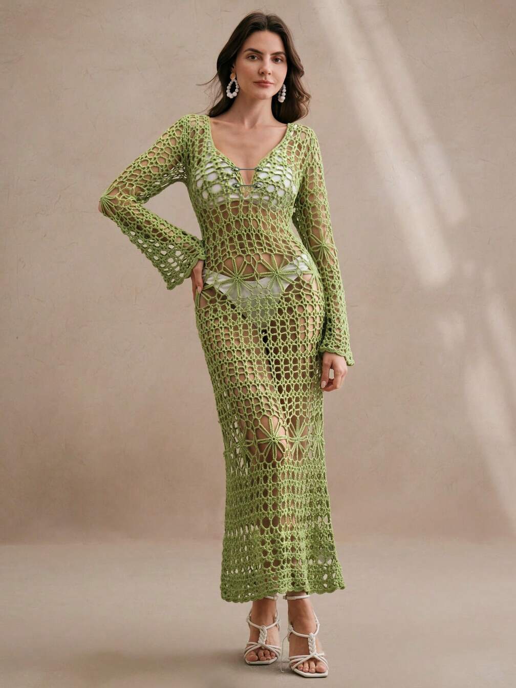 sexymaxi dresses Sheer Mesh Sexy Maxi Dress  Daring and Glamorous quality materials I'm Too Sexy Maxi Dress