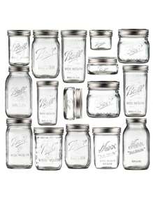 1个标准口梅森杯大容量玻璃隔夜燕麦杯带盖密封罐透明冷榨果汁饮料材质瓶子