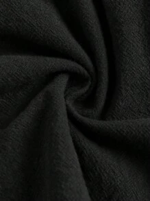 Girlism 少女蓝灰色纯色休闲短裤，纸袋腰纽扣细节，春夏季，适合休闲度假、节日、午餐、音乐节