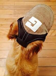 SHEIN Cappello da sole per animali domestici color caffè, perfetto per i viaggi all'aperto