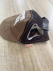 SHEIN Cappello da sole per animali domestici color caffè, perfetto per i viaggi all'aperto