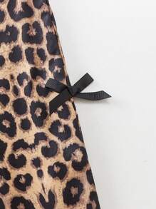 SHEIN Explorewe Tween Girl 美式豹纹星星印花T恤和阔腿裤套装 - 彩色 - 查看 7