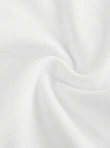 Teen Girl 3pcs/Set Simple Letter Elastic Camisole, Backless Underwear Set - Black and White - View 5