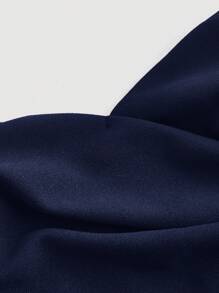 SHEIN MOD Mono de pana sencillo con hombros descubiertos y fruncidos para mujer de talla grande, mono de mujer, disfraz de princesa mujer, para Año Nuevo, San Valentín