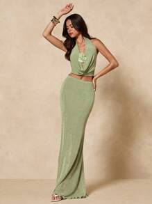 SHEIN BAE 女士日常两件套服装