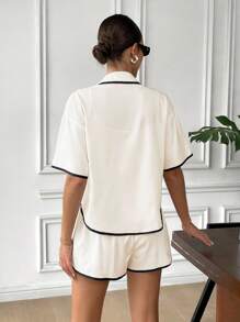 SHEIN Frenchy 女士日常两件套服装