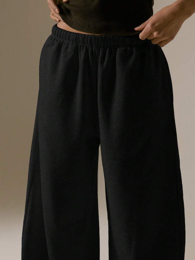 MUSERA Pantaloni della tuta con gamba dritta oversize, casual per vacanze, aeroporto, estate, laurea, ritorno a scuola, insegnanti, donna, autunno, primavera, vacanze - nero - Visualizzare 5