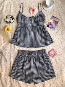 SHEIN EZwear Women Two Pieces Outfits For Daily Wear - Black and White - View 6