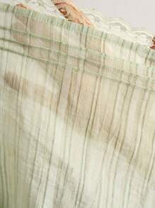 Bohemela 女式加大码平纹泡泡短袖圆领衬衫