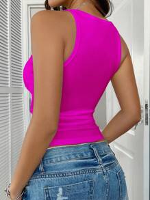 Chiquease Sexy Chic Knit Racerback Crop Top
