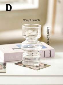 One Piece Glass Vases For Flowers For Home Decor, Holiday Gifts,Home Decor,Flower Vase,Centerpiece,Table Decor Back To School Room Decor School Supplies - Multicolor - View 6