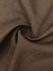 EMERY ROSE Women's Elegant Solid Color Dress, For Commuting In Summer - Brown - View 6