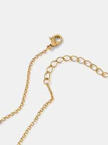 MOTF PREMIUM 18K GOLD PLATED HEART PENDANT BRACELET